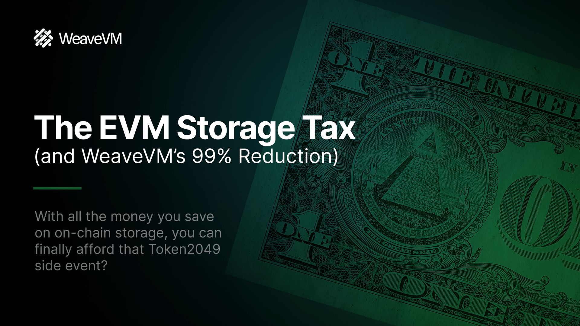 The EVM Storage Tax (and WeaveVM’s 99% Reduction)