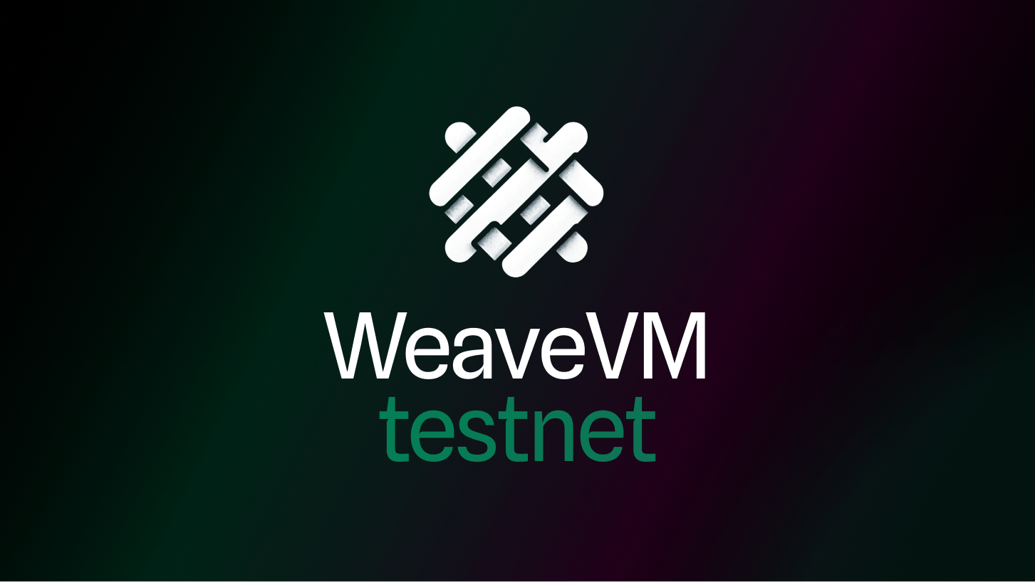 The WeaveVM testnet: EVM compatibility, and SmartWeave in blobspace