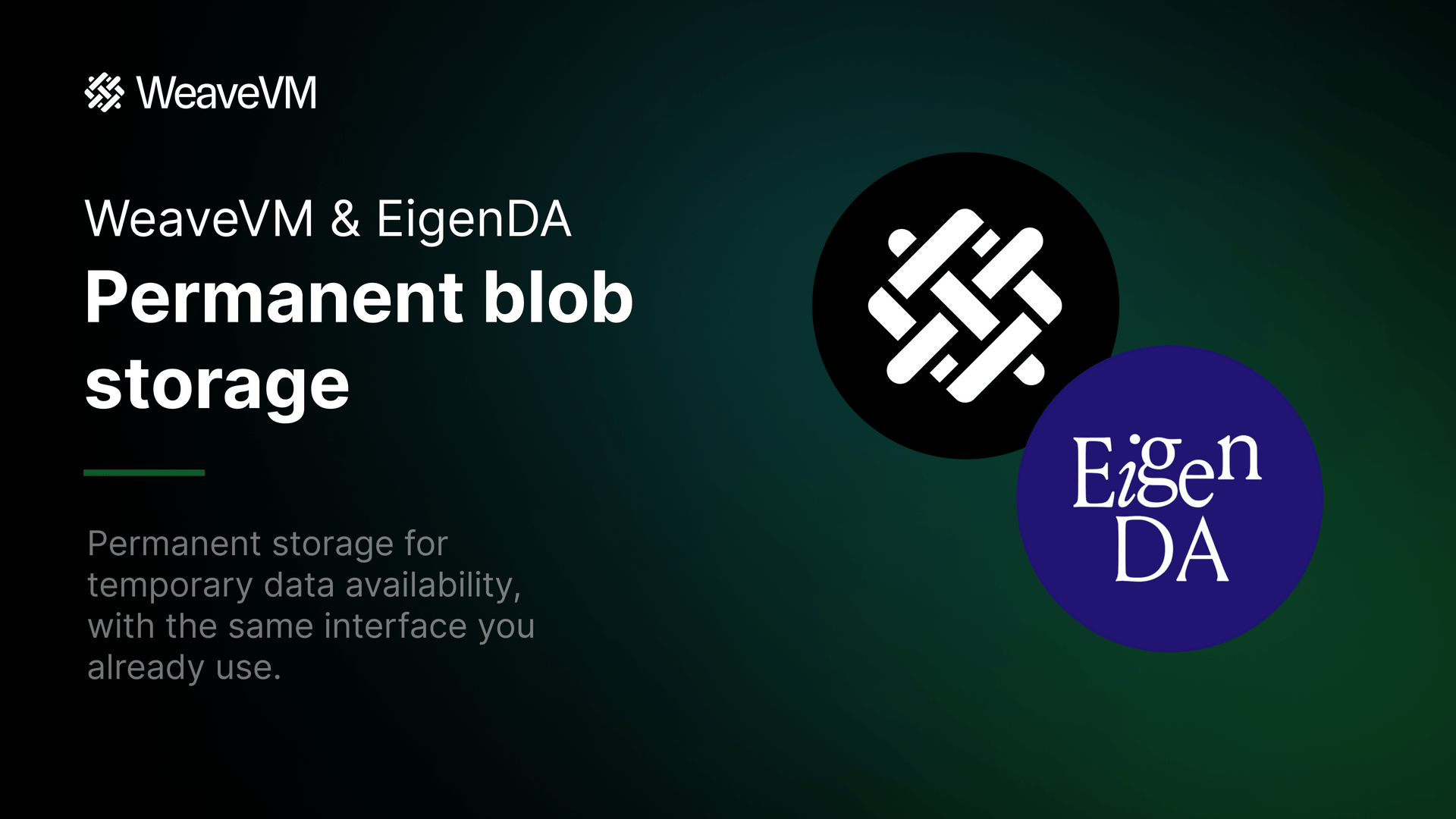 WeaveVM x EigenDA: Permanent Storage for Temporary Data Availability