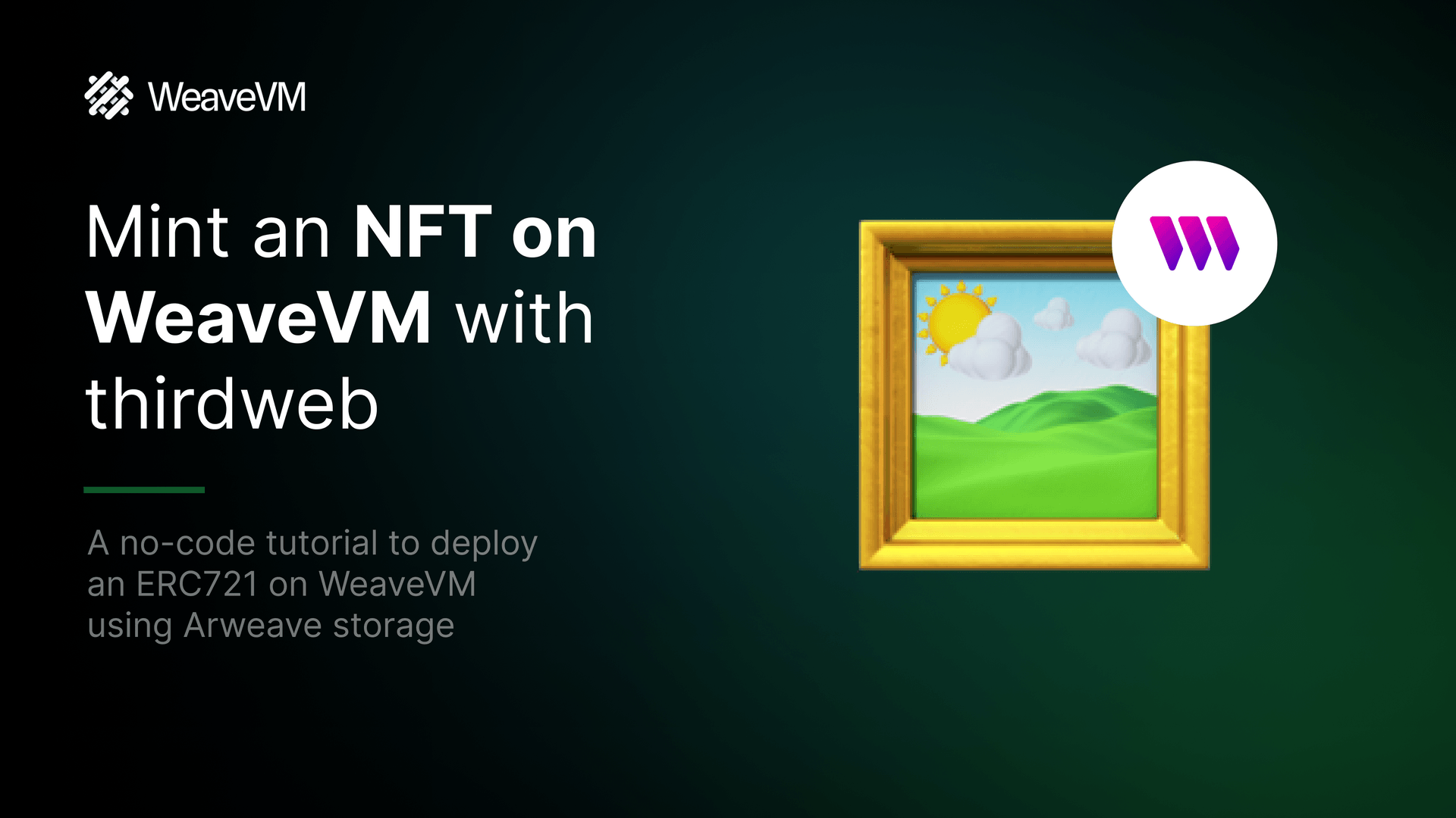 Mint an NFT on WeaveVM with thirdweb