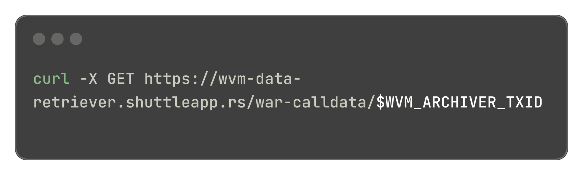 war calldata