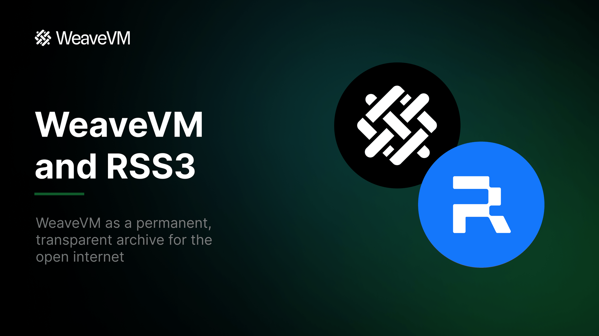 RSS3 Partners with WeaveVM to Archive the Open Information Layer